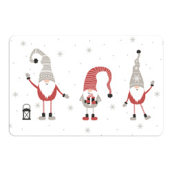 Set de table lutins gris – Déco Noël festive