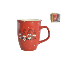 Mug avec boule à thé rouge – Infusion parfaite