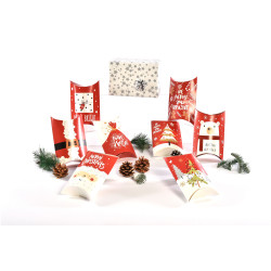 Pochette cadeau rouge 15x12x5cm – Lot de 2 pièces

