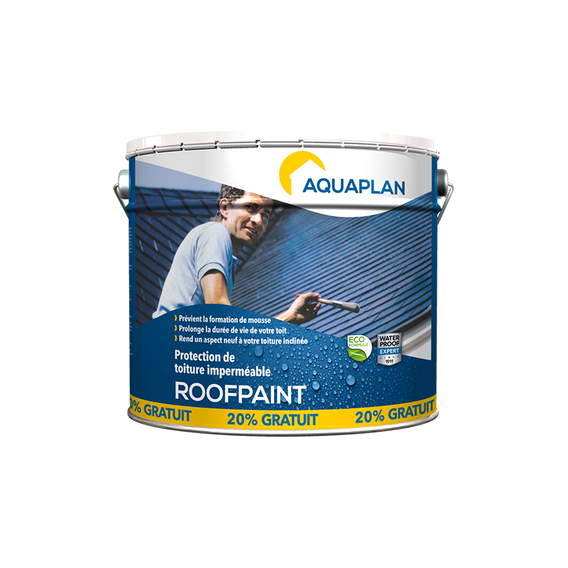 Peinture Roofpaint 10 + 20 % AQUAPLAN