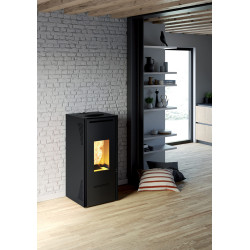 Poêle à pellets Talo noir 11 kW INVICTA Poêle à pellets Talo noir 11 kW INVICTA