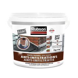Anti-infiltrations Toiture Noir 1kg RUBSON – Étanchéité Parfaite | RUBSON