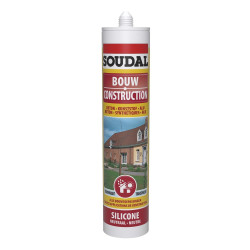 Silicone Construction Neutre Transparent 0,3L SOUDAL – Étanchéité | SOUDAL
