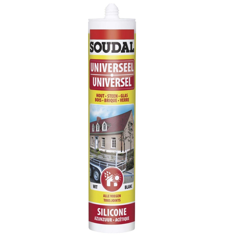 Silicone universel blanc 0,3 L SOUDAL