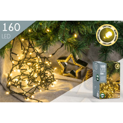 Guirlande Extérieure 160 LED Blanc Chaud 8m – Ambiance Magique