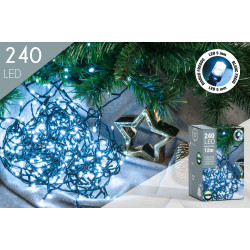 Guirlande Extérieure 240 LED Blanc Froid 12m – Éclairage Festif