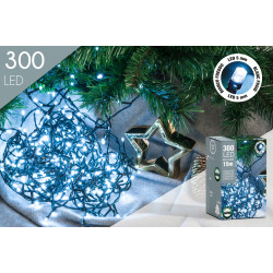 Guirlande Extérieure 300 LED Blanc Froid 15m – Éclairage Festif