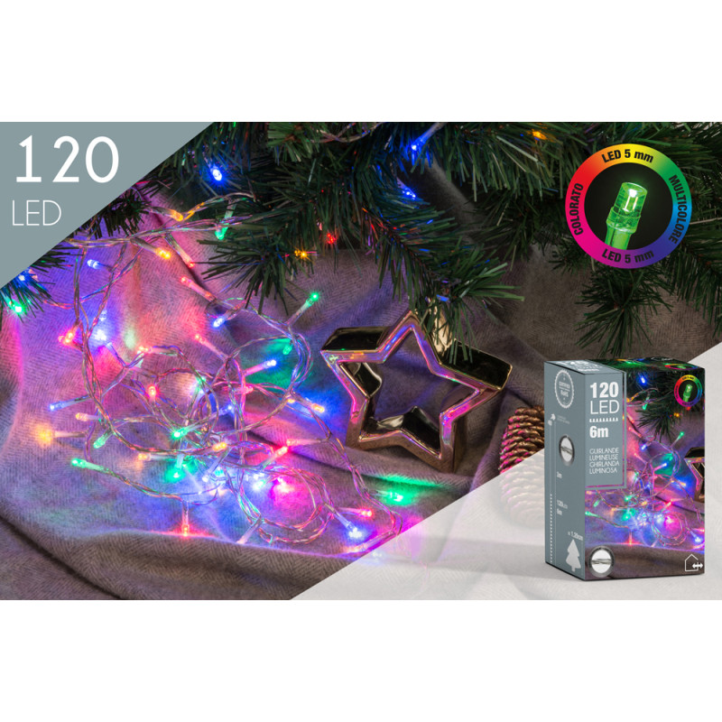 Guirlande extérieure LED multicolore 6 m – ambiance festive