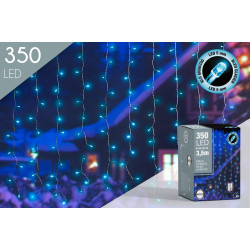 Guirlande Rideau LED Bleu Glacier 350 – Éclairage Magique
