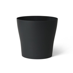 Cache-pot Feeling anthracite Ø 26x24cm – Élégance Jardin | GARDEN ID