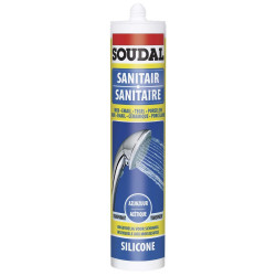 Silicone Sanitaire Acétique Transparent 0,31L SOUDAL – Étanchéité | SOUDAL