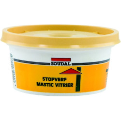 Mastic vitrier naturel 0,5 kg SOUDAL – pose facile | SOUDAL