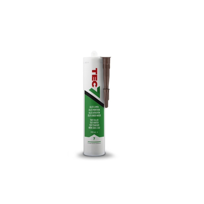 Colle-mastic professionnelle multi-usage brune 0,31 L TEC7