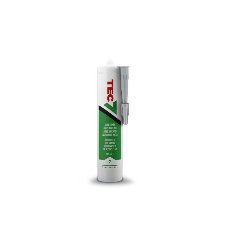 Colle-mastic professionnelle multi-usage grise 0,31 L TEC7