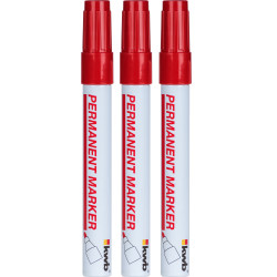 Marqueur fin rouge KWB 3 pièces – Traçage précis | KWB