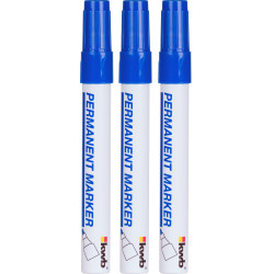 Marqueur fin bleu KWB 3 pièces – Traçage précis | KWB