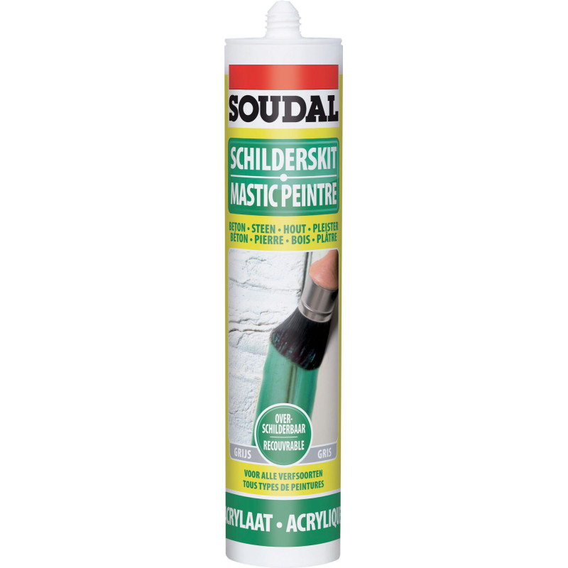 Mastic pour peintre gris 0,3 L SOUDAL