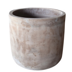 Pot en terre cuite antique Ø 37 x 36 cm – jardinière rustique | POTTERIE