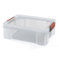 Boîte de rangement en plastique Clip&Store 27 L