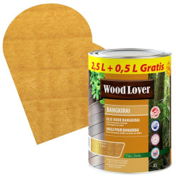 Huile pour bangkirai brune 2,5 + 0,5 L gratuit WOODLOVER