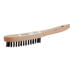 Brosse métallique avec fils d'acier 4 rangs KWB