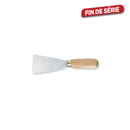 Couteau de peintre à lame rigide avec manche en bois 40 mm