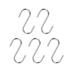 Crochet chromé 7 cm (5 pièces) – Rangement cuisine | METALTEX