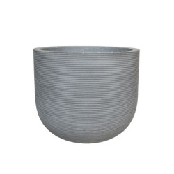 Pot rond Ficonstone Ø 35x31 cm – Idéal jardin – Bac à fleurs | POTTERIE