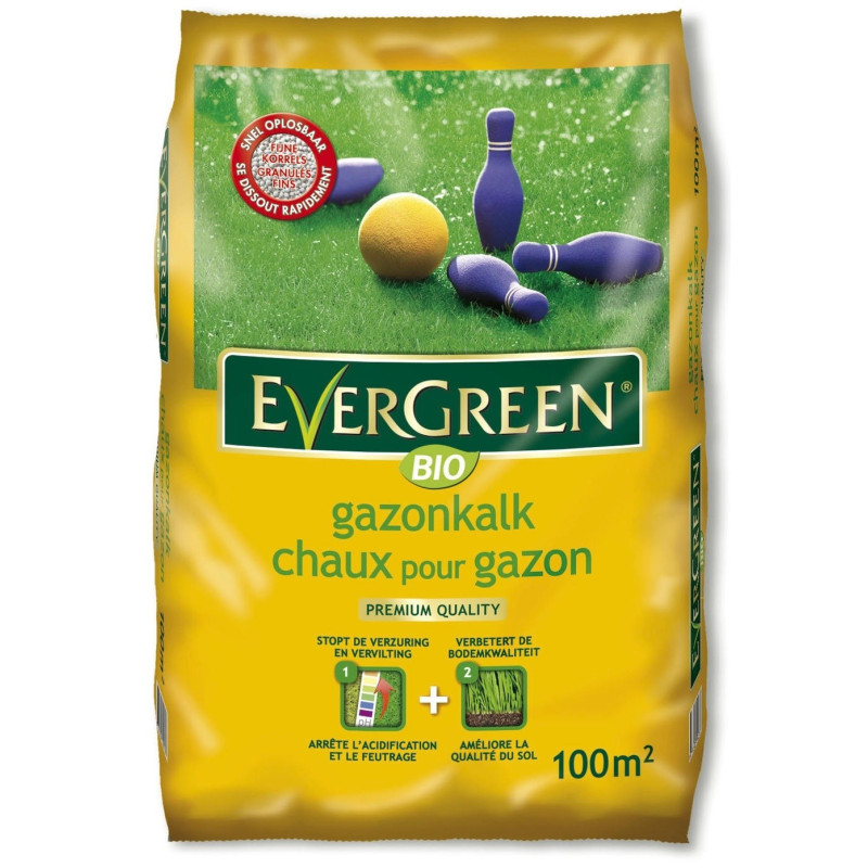 Chaux pour gazon 100 m² EVERGREEN