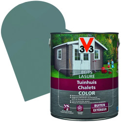 Lasure Chalets Couleur Tempête de vent Satinée V33 – Protection Bardage | V33