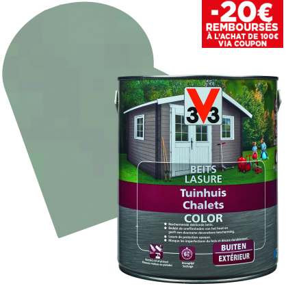 Lasure Chalets Color moonstone satinée 2,5 L V33
