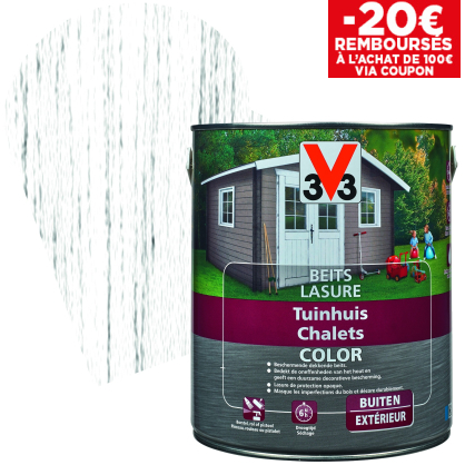 Lasure Chalets Color Ice white satinée 2,5 L V33