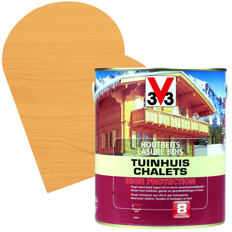 Lasure Chalets High Protection pin scandinave satinée 2,5 L V33