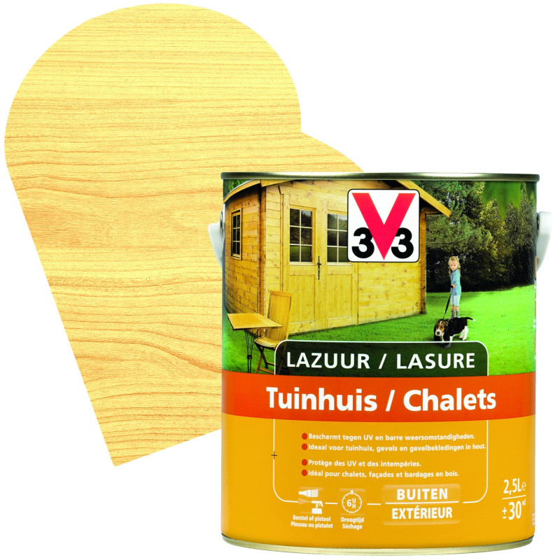 Lasure Chalets incolore satinée 2,5 L V33