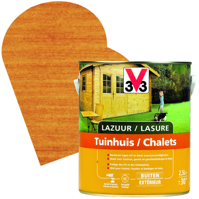 Lasure Chalets meranti satinée 2,5 L V33