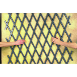 Treillis PVC gris ardoise 1 x 2 m – Idéal pour le jardin | NORTENE