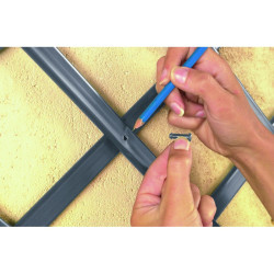 Treillis PVC gris ardoise 1 x 2 m – Idéal pour le jardin | NORTENE