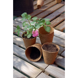 Godet de culture Growing Pot 100 % biodégradable rond Ø 8 cm 18 pièces NORTENE