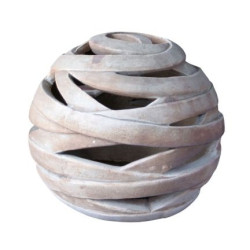 Boule ajourée terre cuite Ø 26 cm – Déco Jardin Élégante | POTTERIE