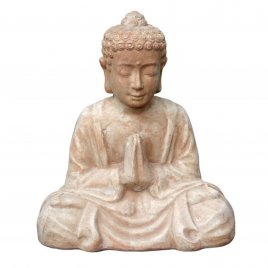 Statue de Bouddha en terre cuite