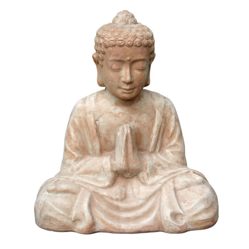 Statue de Bouddha en terre cuite