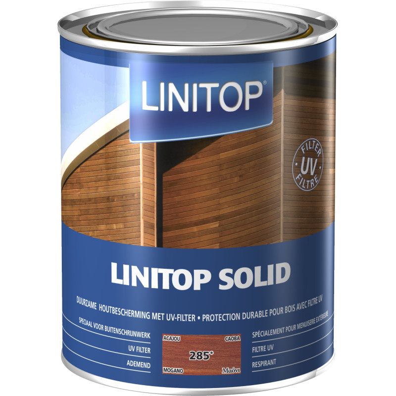 Lasure Solid acajou 1 L LINITOP