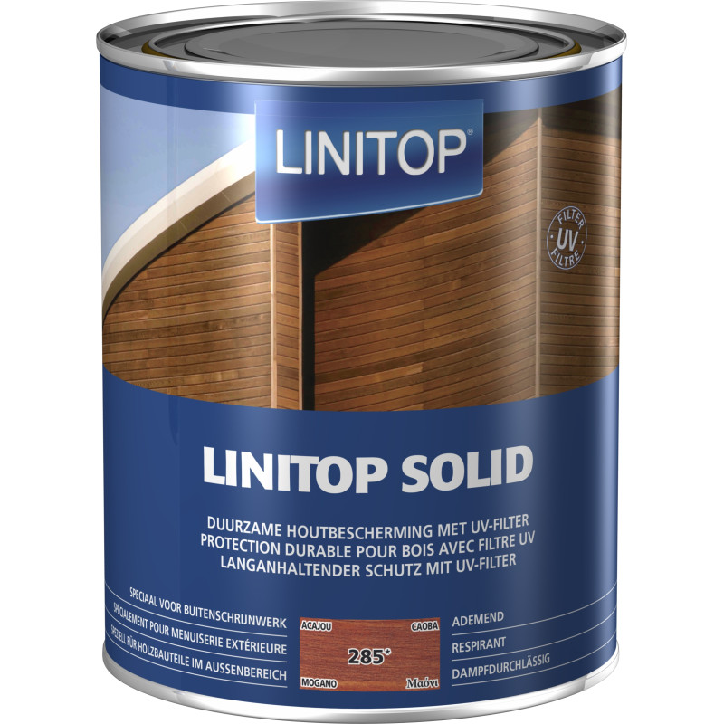 Lasure Solid acajou 2,5 L LINITOP