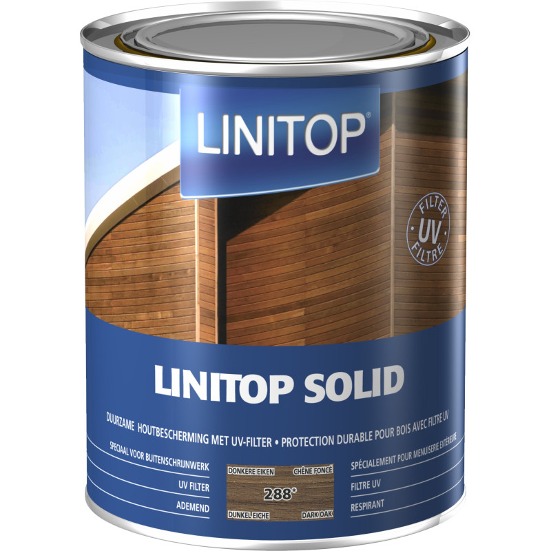 Lasure Solid chêne foncé 1 L LINITOP