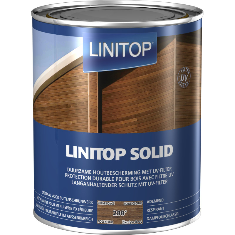 Lasure Solid chêne foncé 2,5 L LINITOP