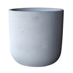 Pot rond en béton Ø 37 × 37 cm – Décoration de jardin durable | POTTERIE