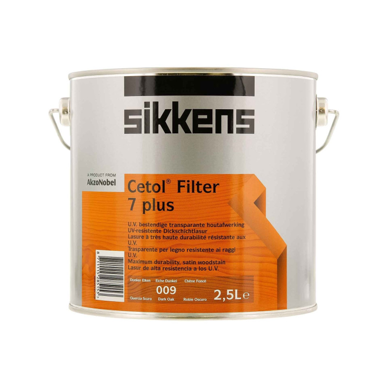 Lasure Filter 7 plus chêne foncé 2,5 L SIKKENS