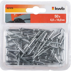 Rivet 4x16mm 50 pièces – Fixation Solide | KWB