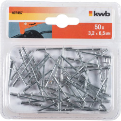 Rivet 3,2 x 6,5 mm 50 pièces – Fixation Solide | KWB