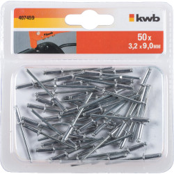 Rivet 3,2 x 9,0 mm 50 pièces – Fixation Solide | KWB